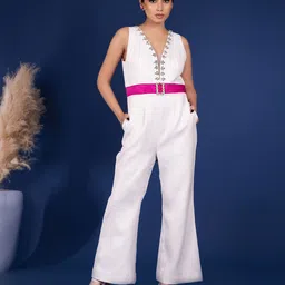 THE BEHRUZ THEORY Women Basic Jumpsuit With Embellished-6