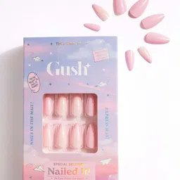 Gush Beauty Nailed It 24Pcs Medium Almond Press On Nails - French Pink-6