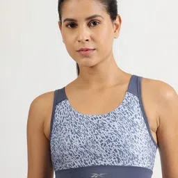 Reebok Women Printed Lightly-Padded Sports Bra-29