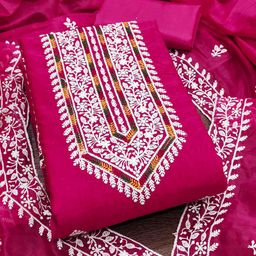 Blissta Embroidered Unstitched Dress Material-image-38