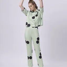 BABA YAGA Printed Shirt & Trouser Co-Ords Set-image-103