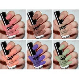 VOLO Set Of 6 Extra Shine Long Wear Nail Polish- 5ml Each-VT-083-10