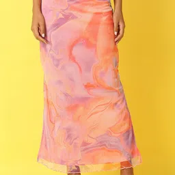 UNLIMITED Abstract Printed A-Line Maxi Skirts-picture-22