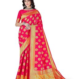 Maroosh Woven Design Zari  Banarasi Saree-image-52