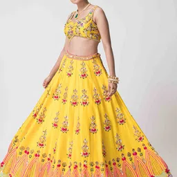 The Front Row Embellished Beads and Stones Ready to Wear Lehenga & Blouse With Dupatta image 3
