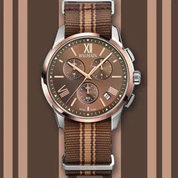 Balmain Chrono Gent Men Dial & Leather Straps Analogue Watch B74885252-26