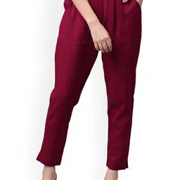 Cloth Bites Women Easy Wash Trousers-image-87
