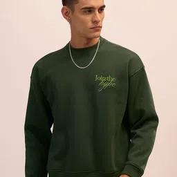 Espanshe Men Round Neck Full Sleeve Fleeced Sweatshirt-image-43
