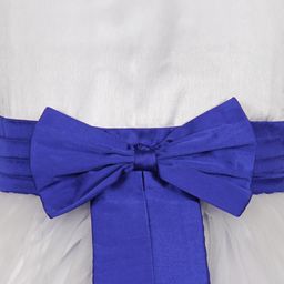 Shahina Fashion Girls Bow Detail Satin Fit and Flare Dresses-image-34