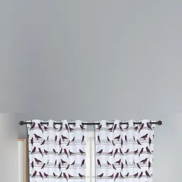 Dekor World Multicoloured Set of 3 Window Curtain image 2
