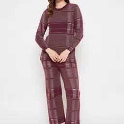CREATIVE LINE Self Design Sweatshirt With Trousers Co-Ords-picture-3