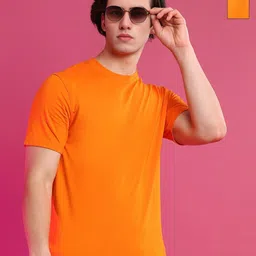 Moda Rapido Men Pack of 2 Solid Round Neck Cotton T-shirts-image-40
