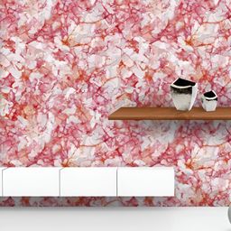 ArtzFolio Printed UV-Resistant Anti-Bacterial Bright RedPeel & Stick Wallpaper-image-63