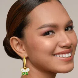 BDIVA Gold-Plated Contemporary Drop Earrings-picture-4