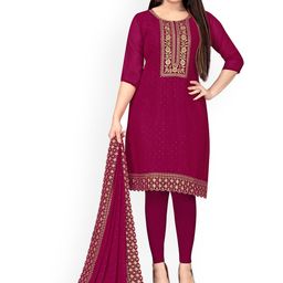 Maroosh Floral Embellished Unstitched Dress Material-image-34