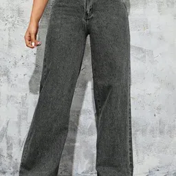 NU CLOTHS Women Comfort Wide Leg High-Rise Stretchable Jeans-picture-41