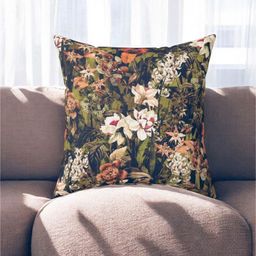 LUSHLYF Green & White Floral Velvet Square Cushion Covers-image-82