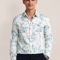 U.S. Polo Assn. Men Classic Floral Opaque Printed Casual Shirt-picture-45