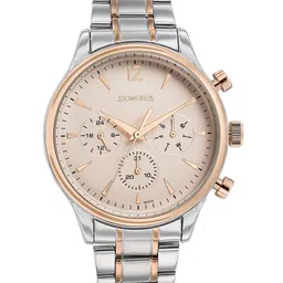 Sonata Men Embellished Dial & Stainless Steel Bracelet Style Straps Analogue Watch 77146KM01-22