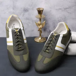 LOUIS STITCH Men Colourblocked Casual Sneaker with Auto Adjustable Elastic Laces-image-5
