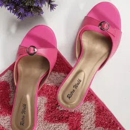 Retro Walk Embellished Block Pumps-30