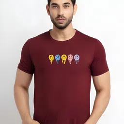 KaamBhari Graphic Printed Round Neck Pure Cotton Regular Fit T-shirt-picture-49