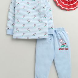 BUMZEE Boys Cartoon Characters Printed Top Pyjamas Night suit-picture-34