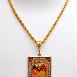 Jemeefly Gold-Plated Square Pendants with Chains image 2