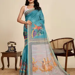 Nayanthara Trends Ethnic Motifs Printed Saree-picture-19