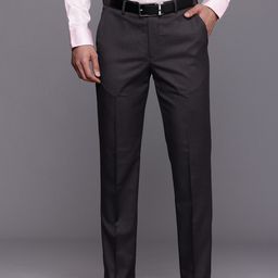 Louis Philippe Men Slim Fit Formal Trousers-picture-33