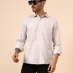 Cantabil Spread Collar Long Sleeves Comfort Shirt-image-47
