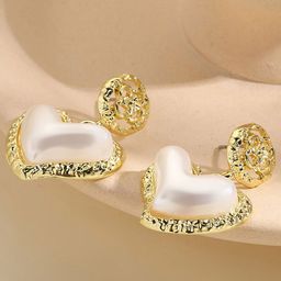 StyleCast x Revolte Heart Shaped Drop Earrings-image-30