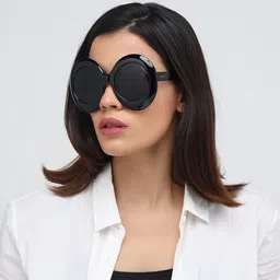 ZAADRAN Unisex Round Sunglasses with Polarised and UV Protected Lens image 3