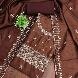 MANVAA Embroidered Unstitched Dress Material-picture-48