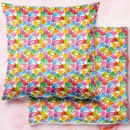 ArtzFolio Multicoloured Set of 2 Square Cushion Covers-image-97