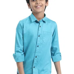 Rocket Science Boys Solid Classic Slim Fit Casual Shirt-image-66