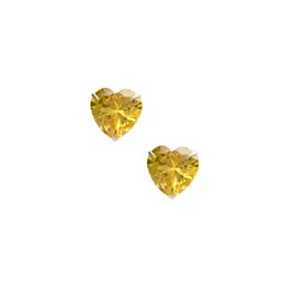 Gargi by P. N. Gadgil & Sons 925 Sterling Silver Heart Shaped Studs image 5