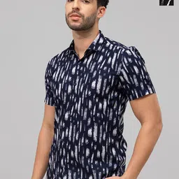 TIGER SNAKE Pack Of 2 Abstract Printed Comfort Fit Casual Shirts-image-24