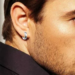 The Roadster Lifestyle Co. Men Circular Shaped Hoop Earrings-14