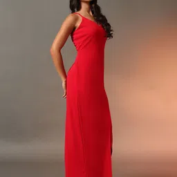 BAESD Women Shoulder Straps Sleeveless Maxi Dress-image-75