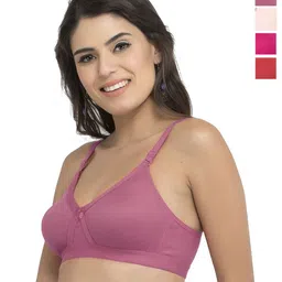 College Girl Cg1304 Pack Of 4 Cotton Full Coverage Lightly Padded Minimizer Bra-28