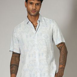 Banana Club Men Classic Floral Opaque Printed Casual Shirt-image-86