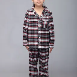 Biglilpeople Unisex Kids Checked Night suit-picture-26