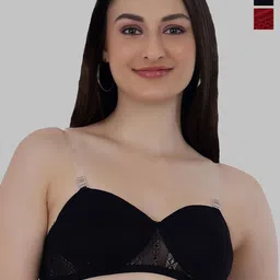 SELFCARE Floral Bra Half Coverage Lightly Padded-picture-11
