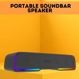 SACRO Audio Bar (PORTABLE HOME TV SOUNDBAR) Dynamic Thunder Sound 2400mAh BatteryBR263 25 W Bluetooth Soundbar-image-34