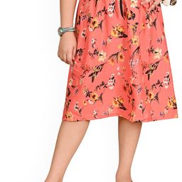 BAESD Girls Pack Of 2 Printed Knee-Length Skirts-image-83