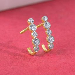 GIVA Women Gold Earrings Diamond-image-53