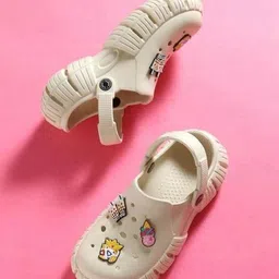 Topibaaz Unisex Kids Self Design Clogs Flip Flops-10