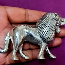 Astro-D Silver Lion Figurine for Home Decor, Pooja, Vastu & Gifting Purpose Decorative Showpiece - 2 cm-image-49
