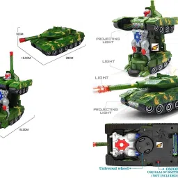 Deformation Combat Transform Robot Tank 3D Light & Realistic Music-519-image-74